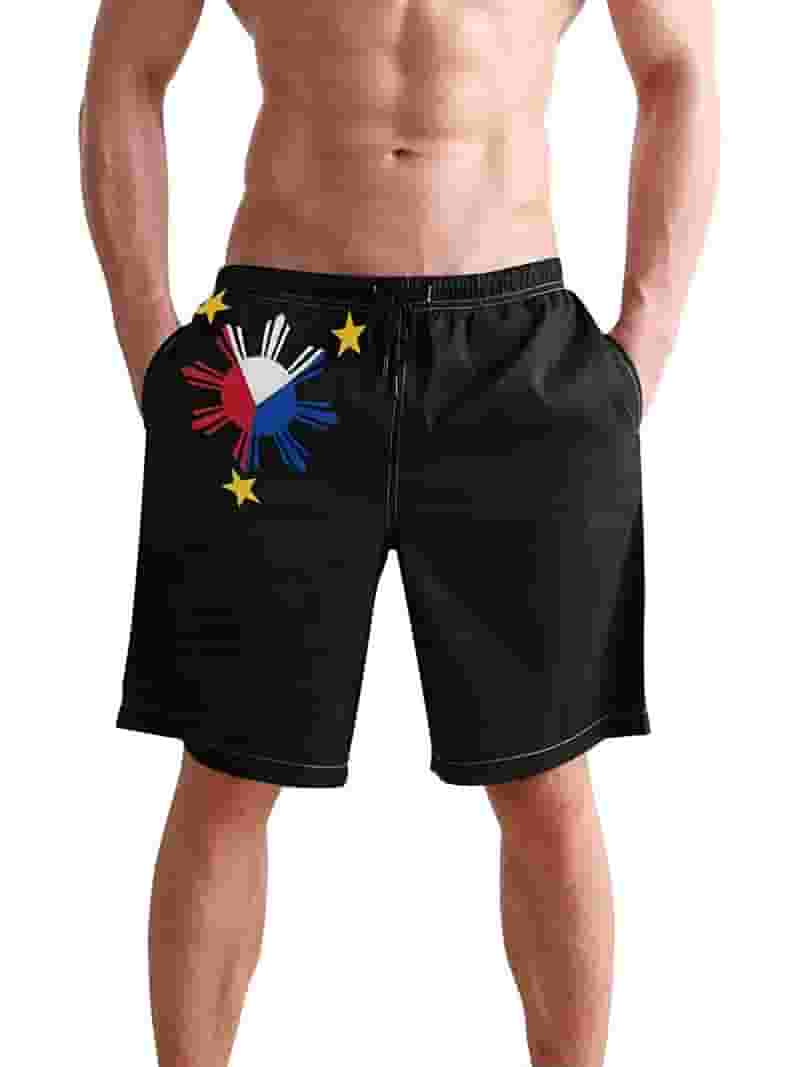 Bathing Suit Swimming Shorts Philippines Men's Philippine-Flag