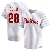 Men's Phillies Baseball Team Alec Bohm#28 Jersey Player T-shirt Classic Sports Short Sleeved Tops Fans Gift Tee Breathable Shirt