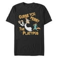 thumbnail image 1 of Men's Phineas and Ferb Dr. Doofenshmirtz Curse You Perry the Platypus Graphic T-Shirt, 1 of 5