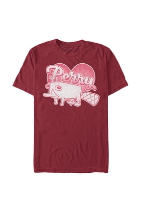 Men's Phineas and Ferb Perry Love Graphic Tee Cardinal 3X Large