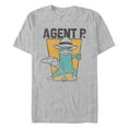 thumbnail image 1 of Men's Phineas and Ferb Perry the Platypus Agent P. Distressed  Graphic T-Shirt, 1 of 5