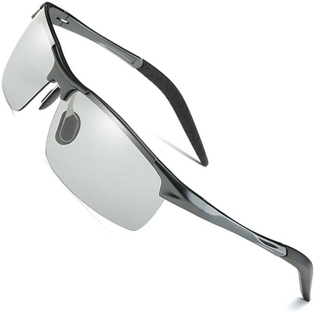 Men's Photochromic Polarized UV400 Sunglasses for Outdoor Fishing Golf ...