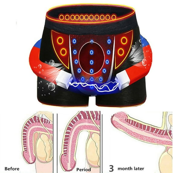 Men's Physiological Underwear Men Enlargement Underpants Health Boxer Shorts Tourmaline Prostate Magnetic Therapy