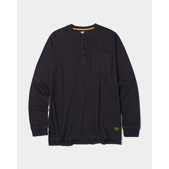 Men's Pigment Dyed Long Sleeve Henley | CAT® WORKWEAR
