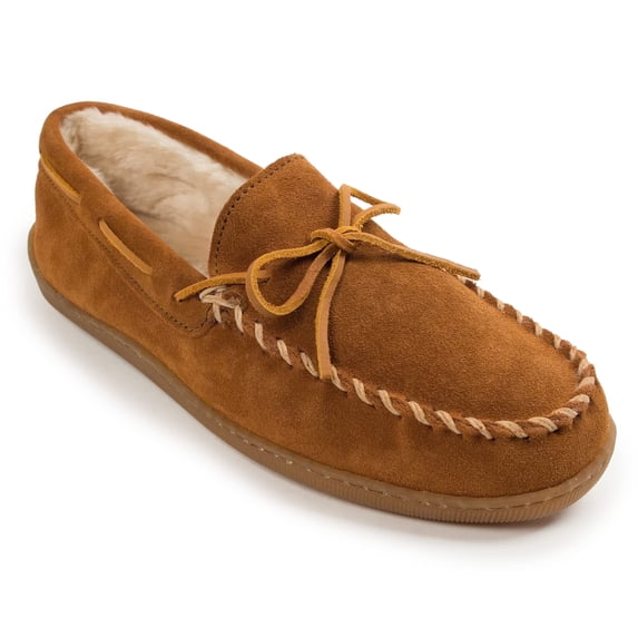Minnetonka Men's Pile Lined Hardsole, Brown, 9 W US