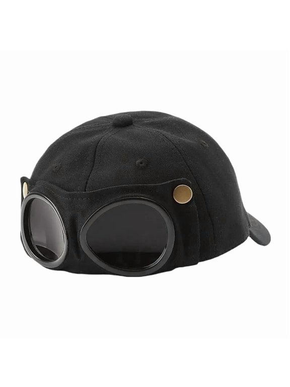 Men's Pilot Baseball Cap Glasses-Ready, Curved Visor, Casual Style, Sunshade for Spring & Summer