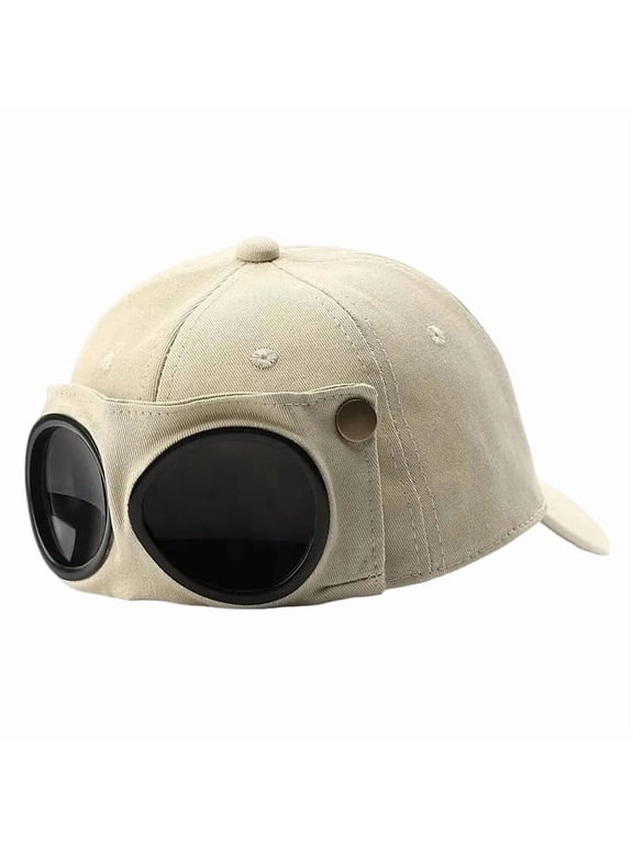 Men's Pilot Baseball Cap Glasses-Ready, Curved Visor, Casual Style, Sunshade for Spring & Summer
