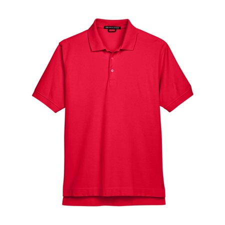 Men's Pima Piqué Short-Sleeve Polo - RED - XS