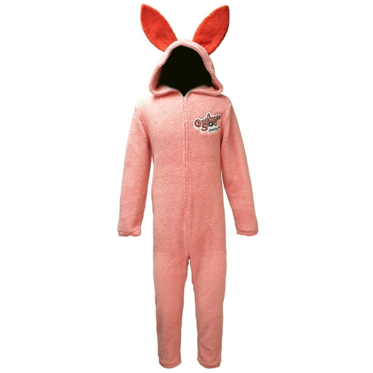 Men s Pink Bunny Union Suit