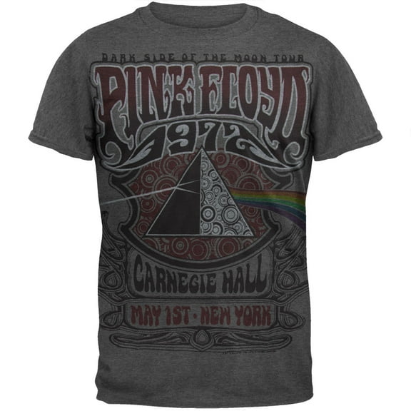 Men's Pink Floyd Carnegie Hall Vintage T-shirt XX-Large Grey