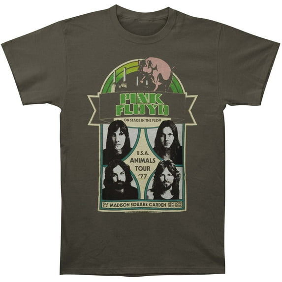 Men's Pink Floyd MSG Slim Fit T-shirt Small Charcoal