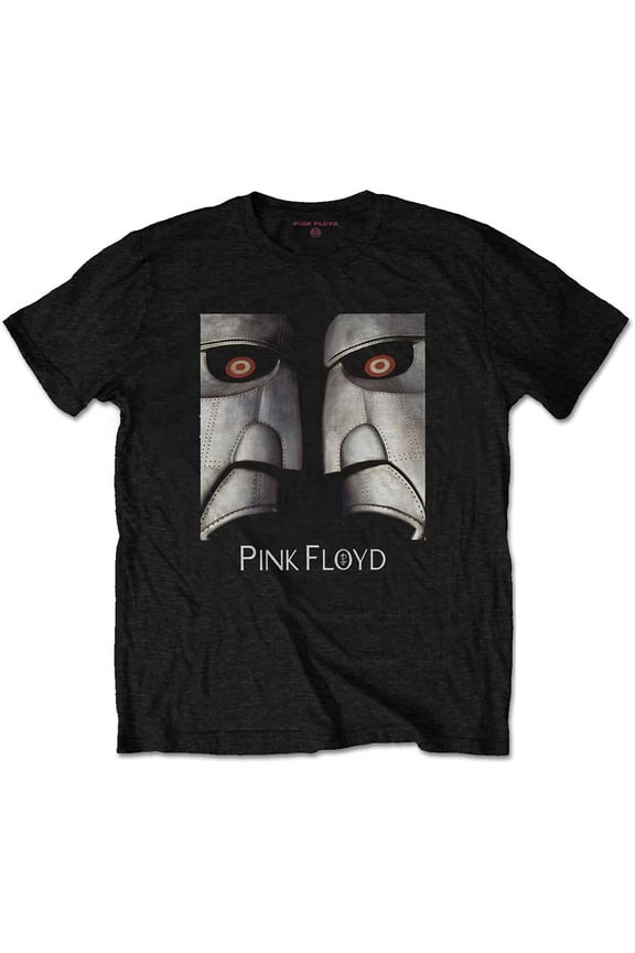 Men's Pink Floyd Metal Heads Close-Up Slim Fit T-shirt Large Black