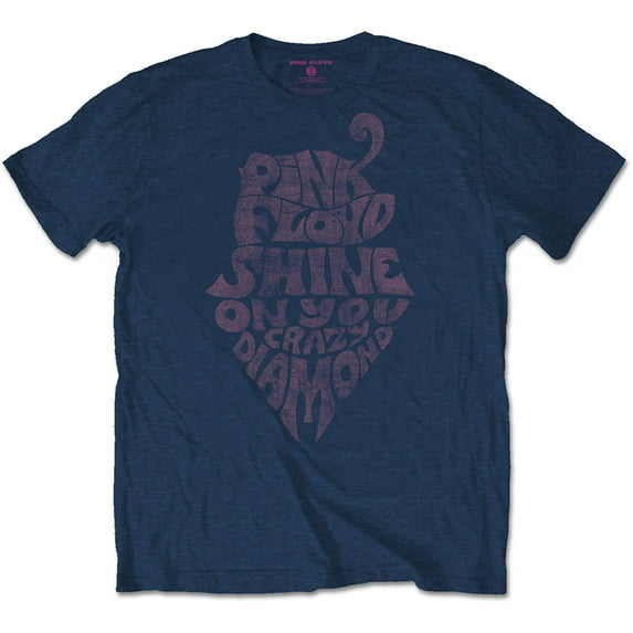 Men's Pink Floyd SOYCD Vintage Slim Fit T-shirt Medium Navy