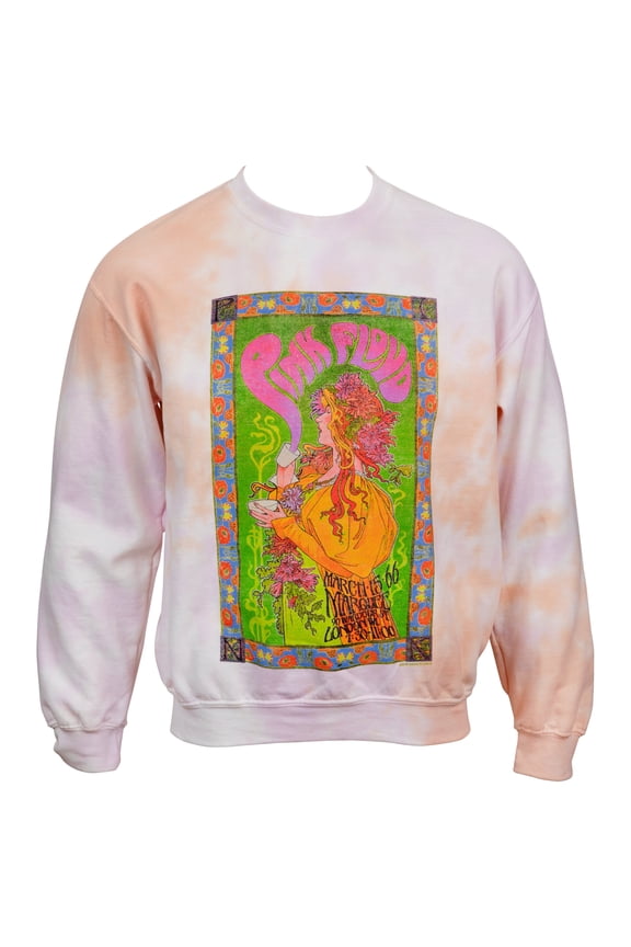 Men's Pink Floyd Vintage Poster Crew Neck Sweatshirt Medium Multi