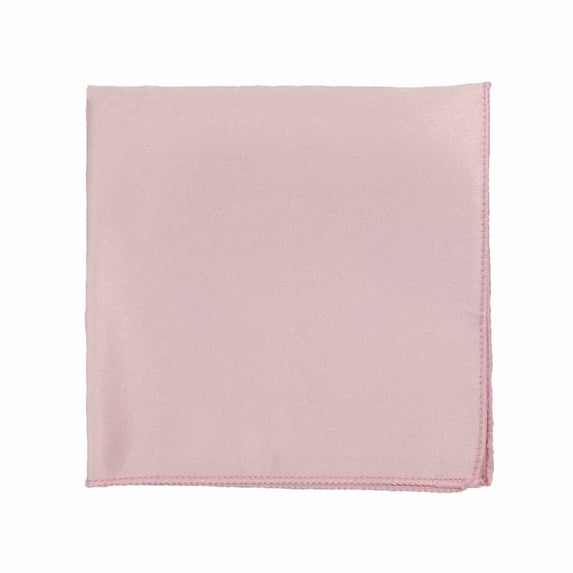 Men’s Pink Formal Satin Pocket Square in a Variety of Colors by Spencer J’s Signature Satin Collection