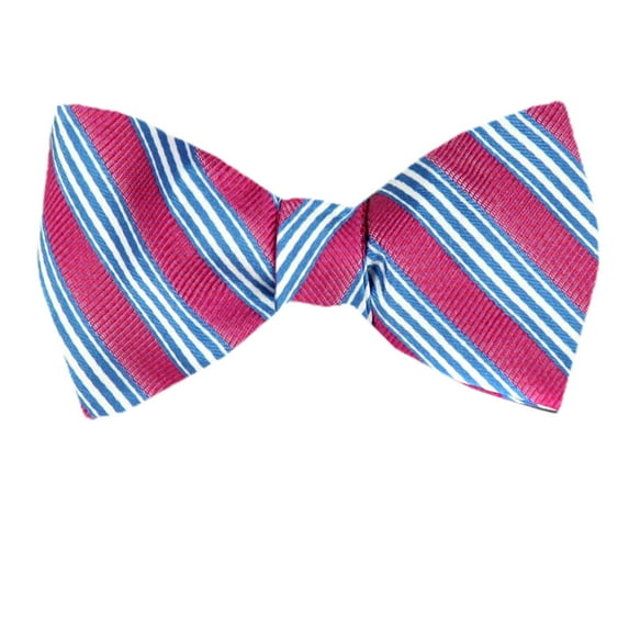 Men's Pink Silk Self Tie Bowtie Tie Yourself Bow Ties