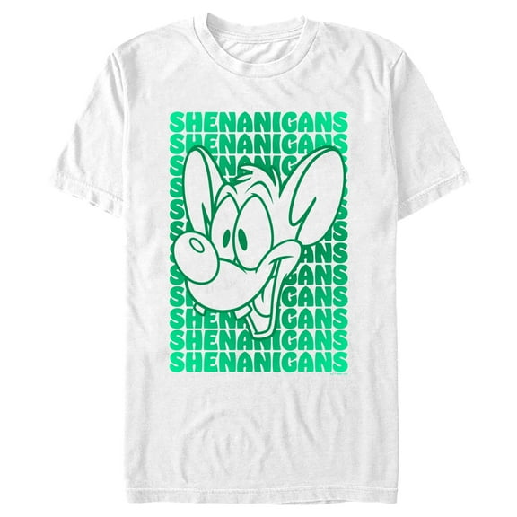 Men's Pinky and the Brain Pinky Shenanigans  Graphic Tee White Small