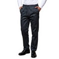 thumbnail image 1 of Men's Pinstripe Dress Pants - Button Waist for Office Wear & Formal Occasions Zebra XL, 1 of 3