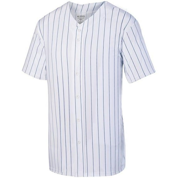Men's Pinstripe Full Button Baseball Jersey 1685