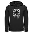 thumbnail image 1 of Men's Pirates of the Caribbean: Curse of the Black Pearl Black and White Skull Logo Pull Over Hoodie Black 3X Large, 1 of 4