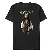 Mens Pirates of the Caribbean Dead Mans Chest Savvy Captain Graphic T-Shirt