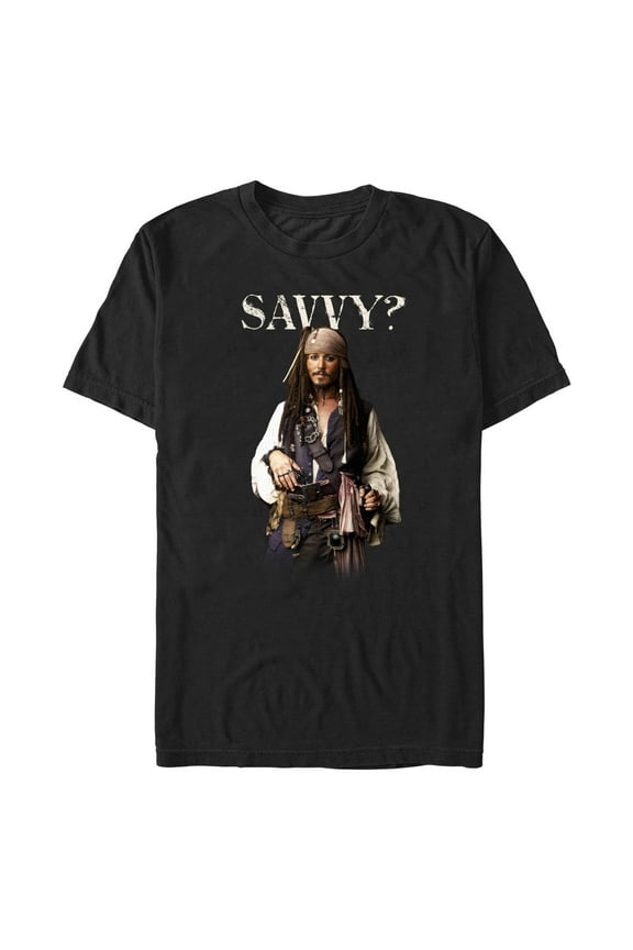 Men's Pirates of the Caribbean: Dead Man's Chest Savvy Captain  Graphic T-Shirt