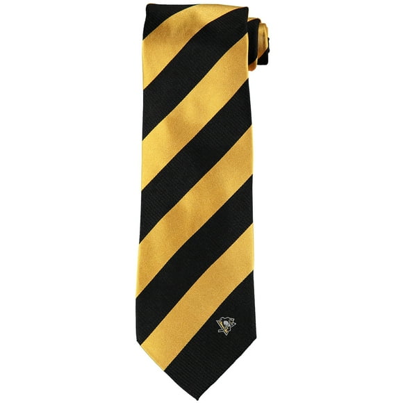 Men's Pittsburgh Penguins Regiment Woven Silk Tie