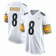 thumbnail image 1 of Men's Pittsburgh Rodgers 8 White Stitched T-Shirts Sports Player Game Top, Medium, 1 of 1