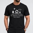 Men's Pixel Art House Trees Clouds Text Graphic T-Shirt, Soft Cotton ...
