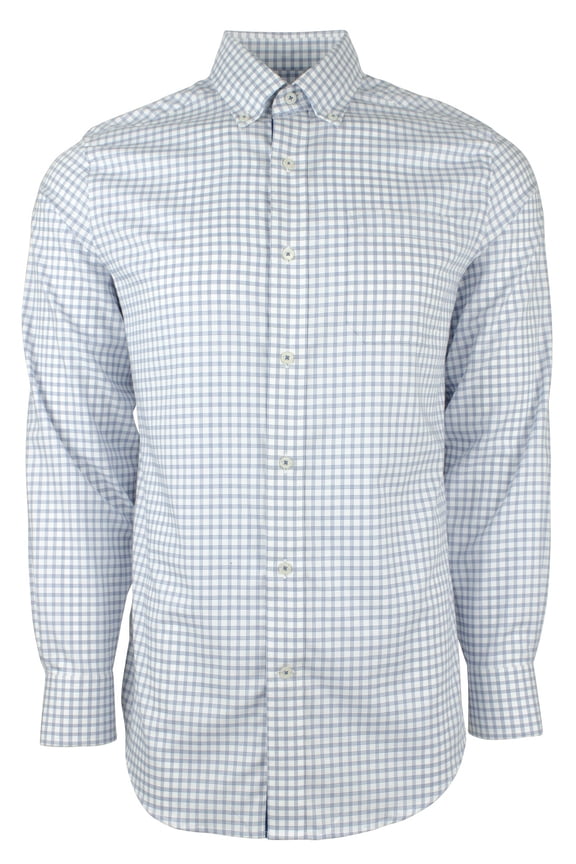 Men's Plaid Button Down Long Sleeve Shirt-DB-S