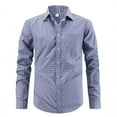 thumbnail image 1 of Men's Plaid Button Down Shirts Long Sleeve Comfort Breathable Regular Fit Dress Shirt for Work to Weekend Business Casual, 1 of 5