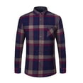 thumbnail image 1 of BVnarty Plaid Shirts for Men Plaid Button-Up Shirt Casual Long Sleeve Turndown Collar Fashionable Cardigan for Spring Summer Parties and Outdoor Activities, 1 of 5