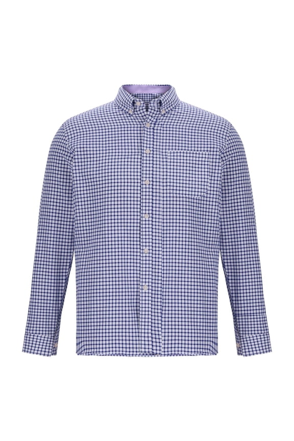 Plaid Shirts for Men Plaid Button-Up Shirt with Flip Collar and Pocket, Stylish Casual Long Sleeve Top for Daily Wear and Outdoor Activities