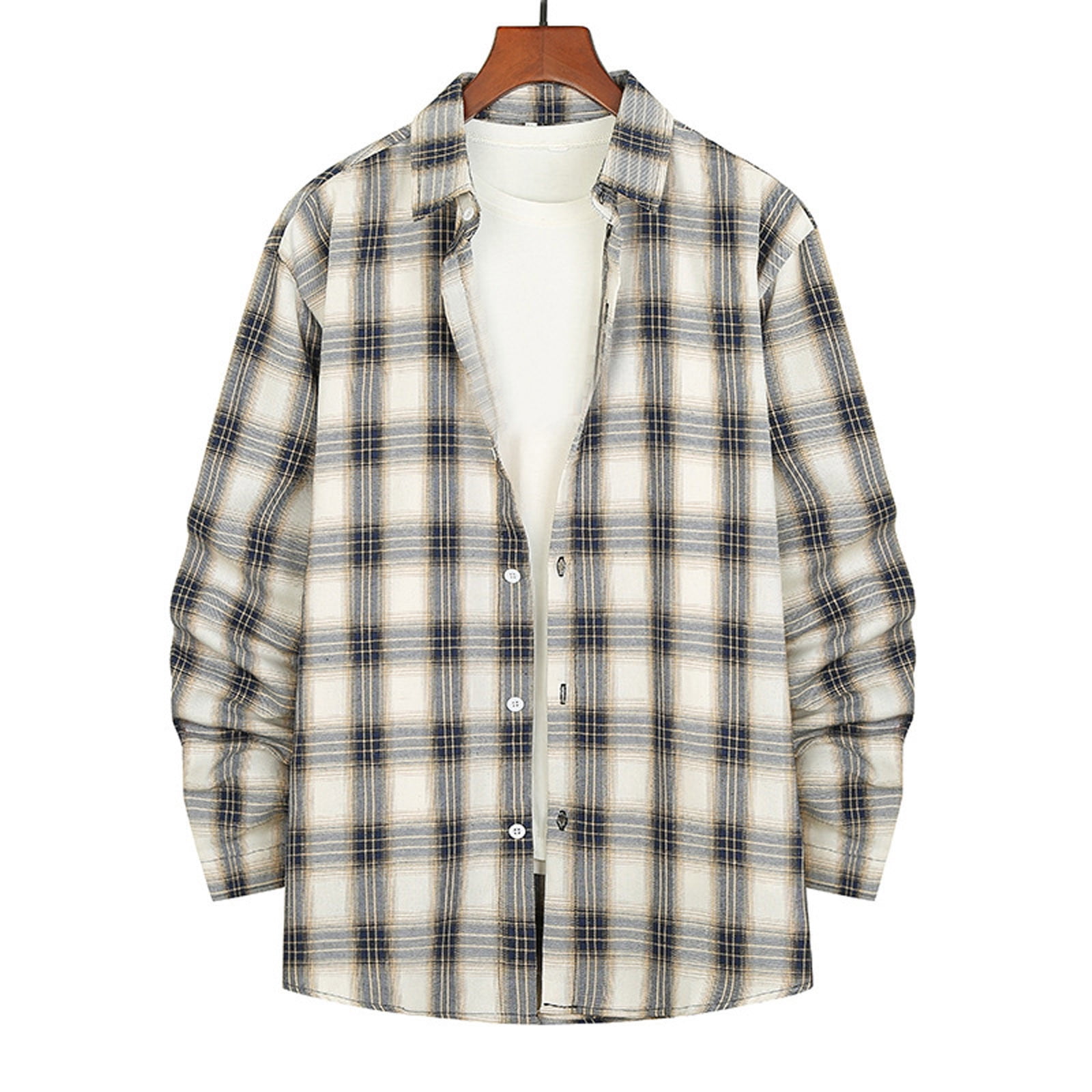 Men's Plaid Dress Shirts Long sleeve,Plaid Shirts,Flannel Plaid Shirt ...