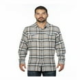 thumbnail image 1 of Men's Plaid Flannel Shirt STONE M, 1 of 3