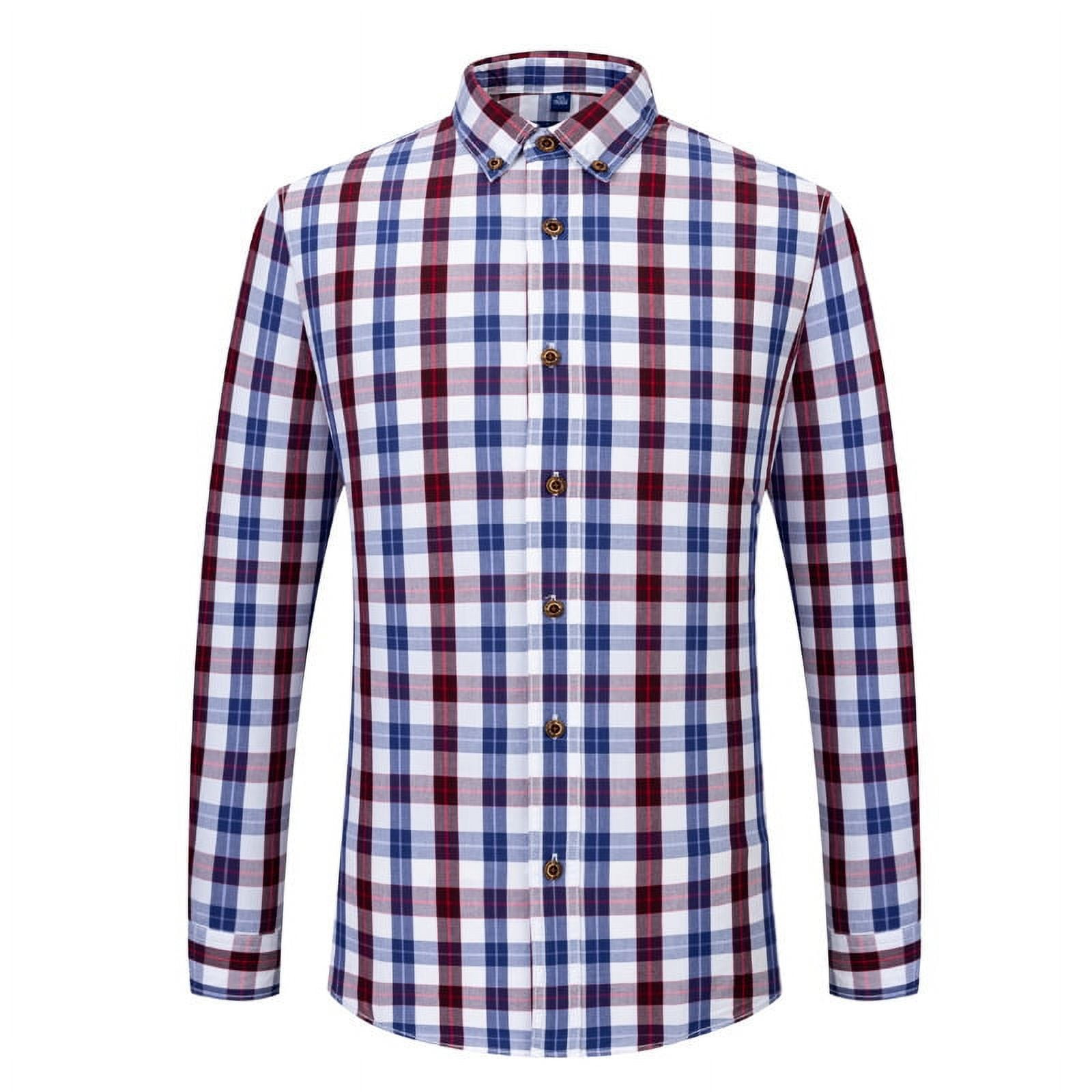 Men's Plaid Professional Work Shirt - Elevate Your Wardrobe with Style 