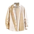 thumbnail image 1 of Men's Plaid Shirts Casual Button Down Lightweight Big and Tall Shirt Loose Lapel Long Sleeve Shirts, 1 of 3