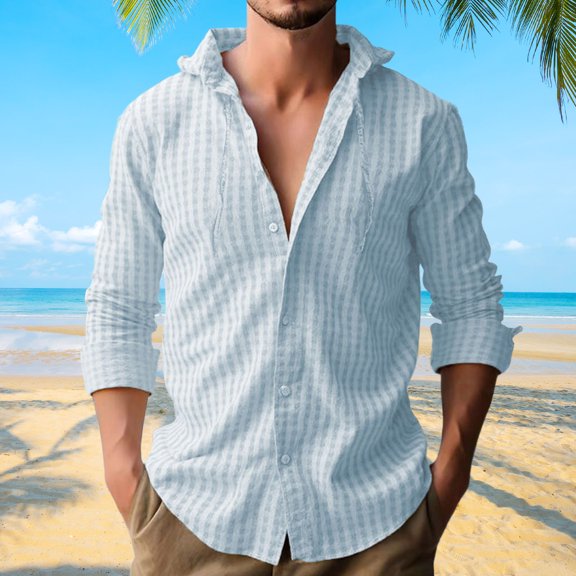 Men's Plaid Shirts Checked Shirt Sweatshirt Hoodie Shirt Flannel Stitch Color Long Sleeve with Pocket Button Down Men's Lumberjack Work Shirt Blue XXL