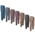thumbnail image 1 of Men's Plaid Sweatpants Relaxed Sleepwear Pajama Pants 2 Pockets Drawstring & Elastic Waistband, 1 of 5