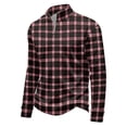 thumbnail image 1 of Men's Plaid Waffle Knit Sweatshirt Quarter Zip Pullover Stand Collar Long Sleeve Loose Fit Casual Sweatshirt For Fall Winter Daily Wear, S, 1 of 7