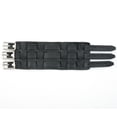 thumbnail image 1 of Men's Plain Black 70's Style Extra Wide Leather Watch Band, USA Made, 1 of 4