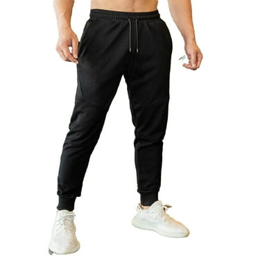 Men's Plain Jogger Black Sweatpants XXL (44)