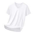 thumbnail image 1 of Men's Plain T-Shirts Tee Shirts for Men Classic Fit V Neck Cotton Shirts for Men Relaxed Fitted Summer Workout T-Shirts Soft Casual Athletic Activewear Tops, 1 of 9