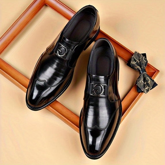 Men's Plain Toe Business Formal Shoes for Wedding 2026 Collection