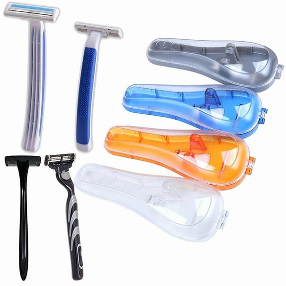 Men's Plastic Shaver Razor Case Hand Holder Box Travel Storage