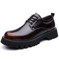 thumbnail image 1 of Men's Platform Lace-Up Leather Shoes, 1 of 7