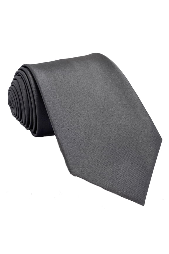 Men’s Platinum Formal Satin Self-Tie Necktie in a Variety of Colors by Spencer J’s Signature Satin Collection
