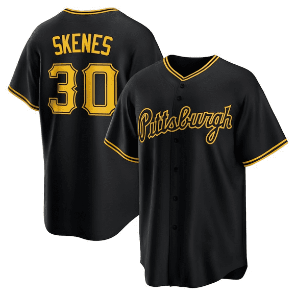 Men's Players Pirates Paul Skenes#30 Game Day Jersey Adult American Baseball Team Fan Sweatshirt Short Sleeve Classic T-Shirt Top Fan Gift