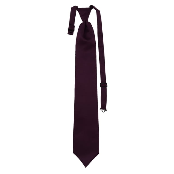 Men’s Plum Formal Satin Pre-Tied Necktie Tie in a Variety of Colors by Spencer J’s Signature Satin Collection