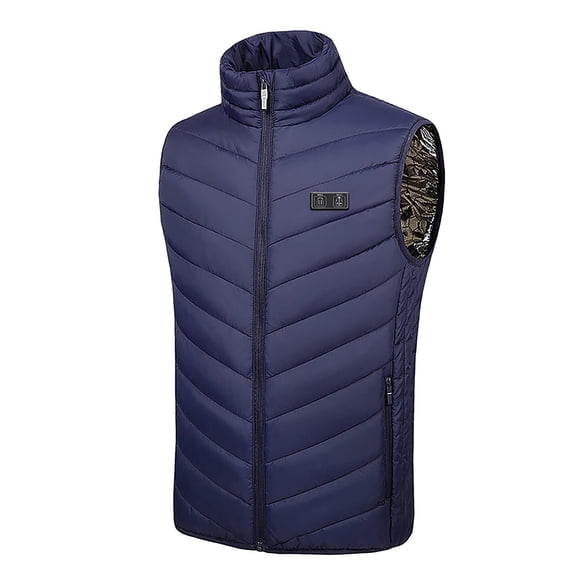 Men's Plus Heated Vest Warm Plus Size Heated Vest Dual Control 11 Heating Vest Heated Jacket Winter Heating Vest